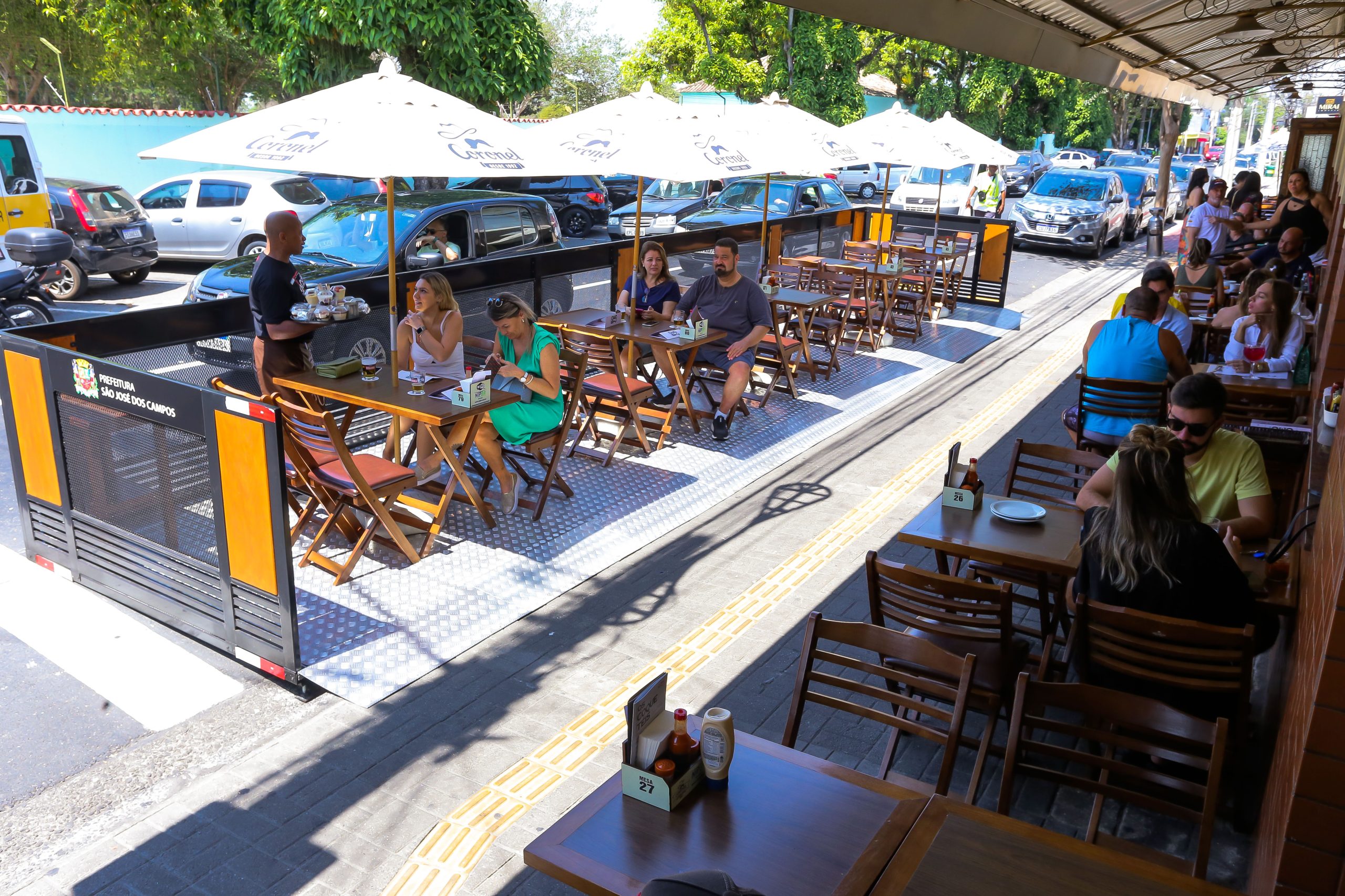 Visão do programa de parklets em São José dos Campos, que irá se expandir para São Francisco Xavier