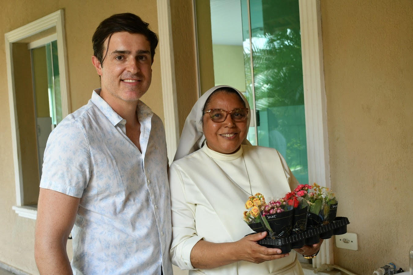 Felipe Mascarenhas e Irmã Rosilda Angélica da Silva