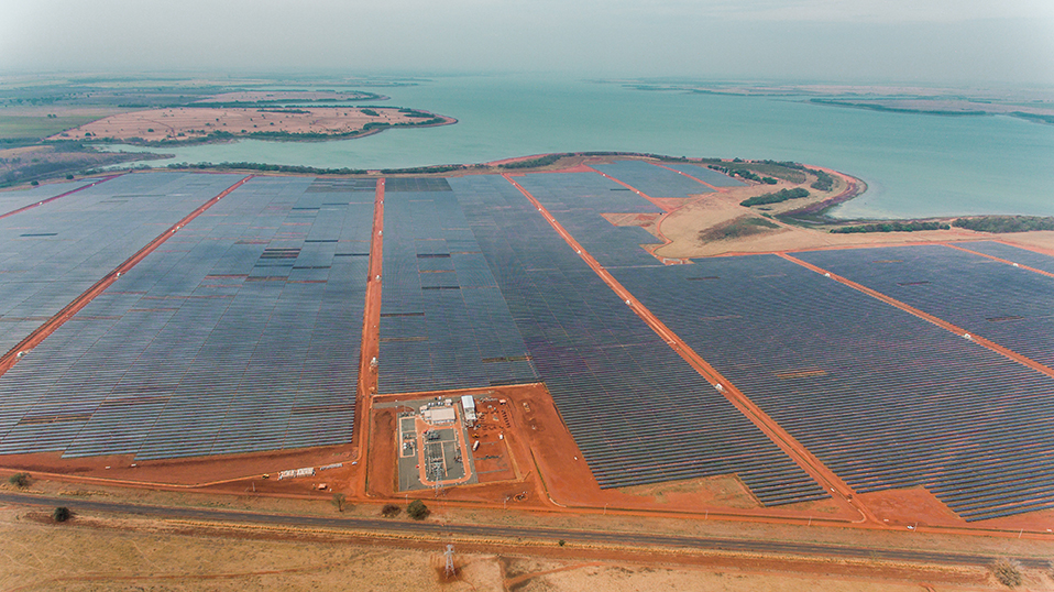 Complexo de energia solar da EDP em Pereira Barreto, no interior de São Paulo