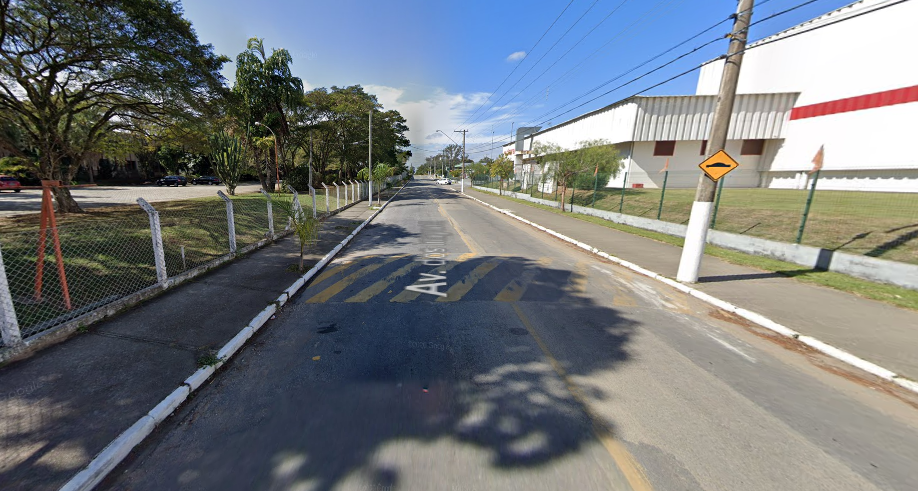 imagem do google maps mostra trecho da avenida dos imigrantes em taubaté