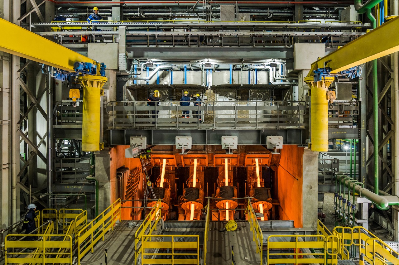 Interior da Gerdau, empresa produtora de aço automotivo, que anunciou demissões na fábrica de Pinda