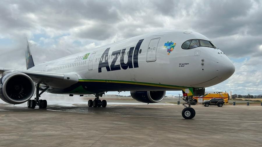 Avião da Azul, que pode ser a próxima companhia a operar voos no aeroporto de São José