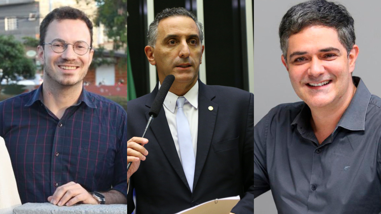montagem com celso florêncio, eduardo cury e ortiz junior, todos saídos do psdb