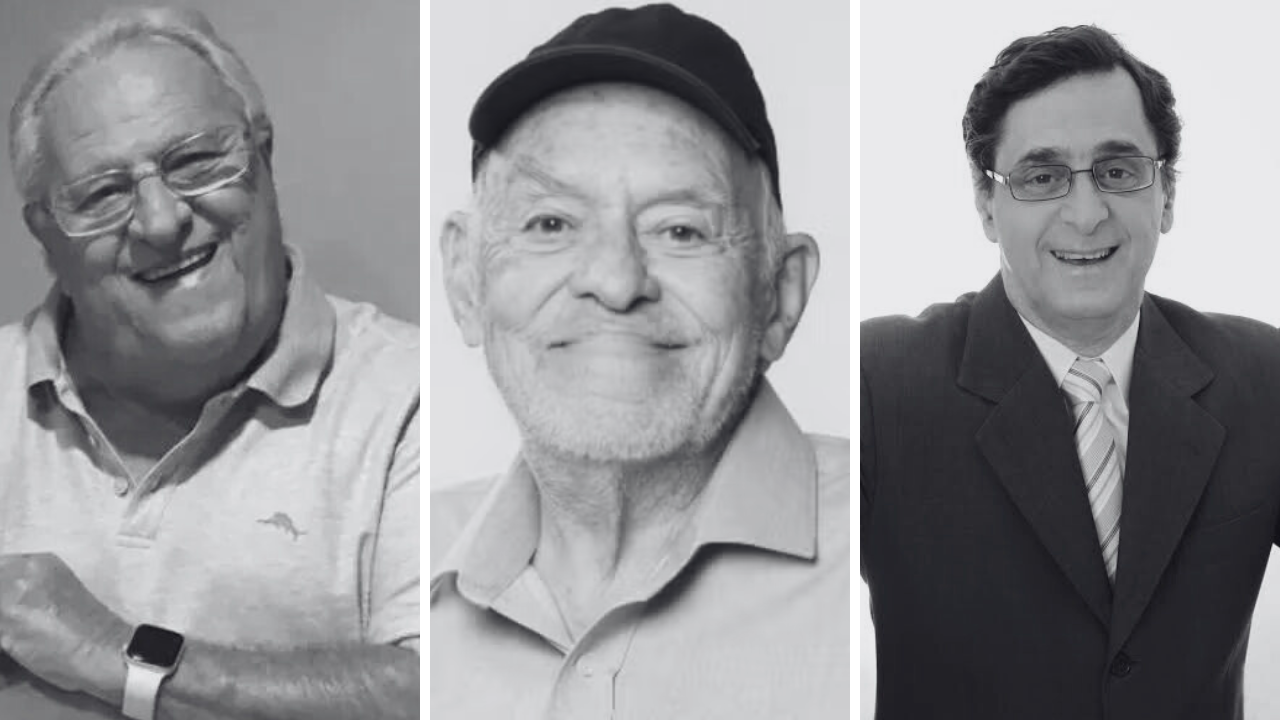 Apolinho, Silvio Luiz e Antero Greco, lendas do jornalismo esportivo