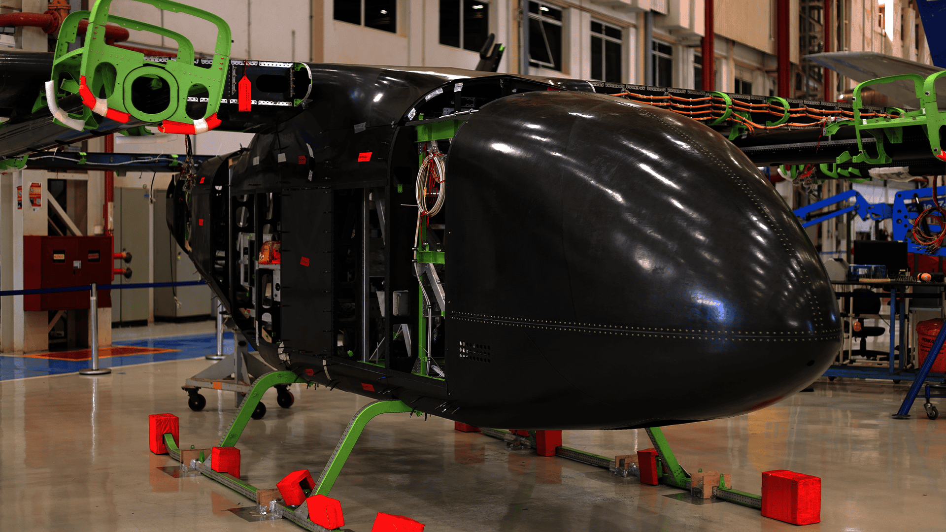 Carro voador produzido pela Eve Air Mobility,que terá fábrica instalada em Taubaté