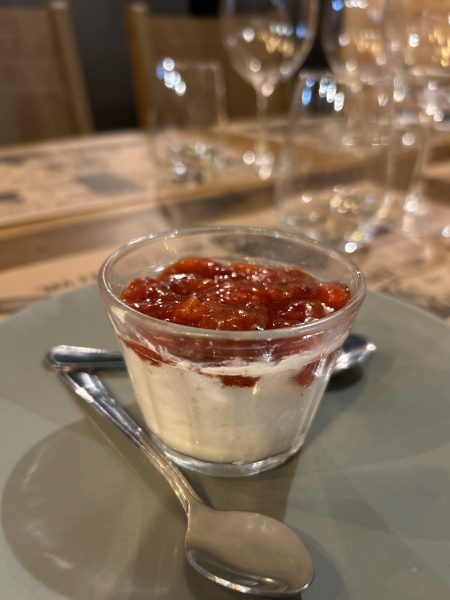 pannacota de morango do da riccardo