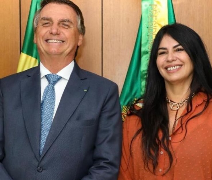 Márcia, candidata a Prefeitura de Taubaté, com Jair Bolsonaro