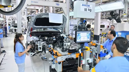 Produção na fábrica da Volkswagen; empresa anunciou fabricação de novo veículo na fábrica de Taubaté