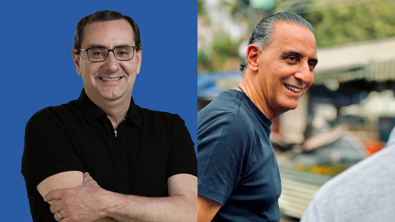 Anderson e Cury estão empatados em mais uma pesquisa sobre as eleições em São José dos Campos (Créditos: Divulgação)