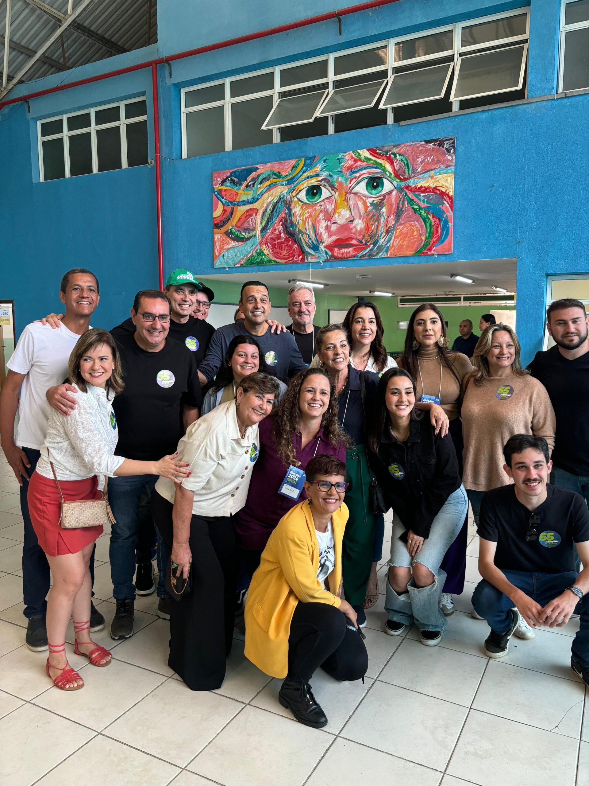 anderson, família e comitiva