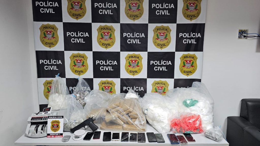 Drogas apreendidas na zona sul de SJC 