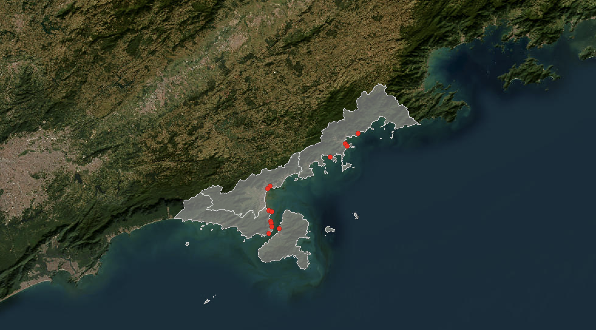 mapade praias impróprias no litoral norte