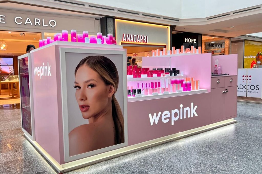 Quiosque da WePink, que vai inaugurar no CenterVale Shopping em SJC no dia 6 de fevereiro