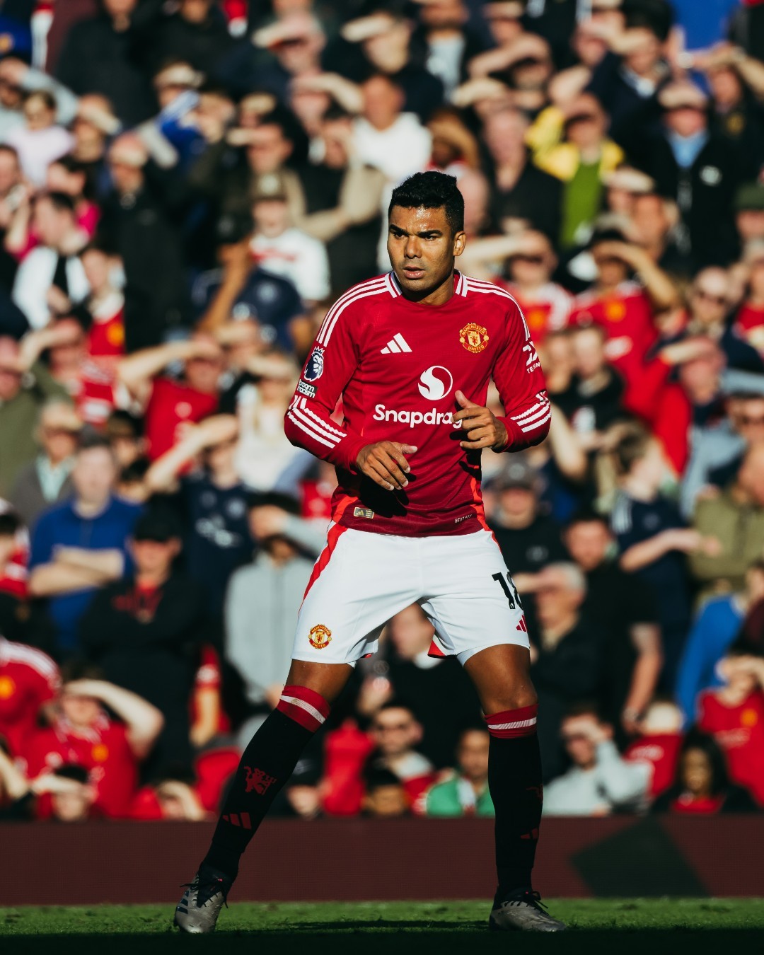 casemiro em campo pelo manchester united