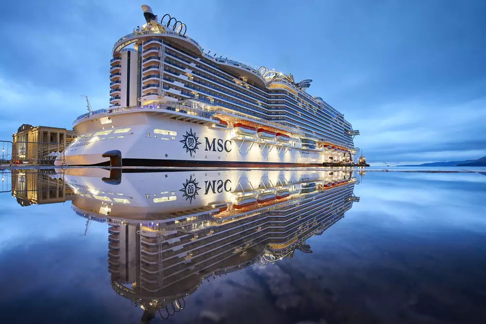 cruzeiro msc seaview em alto mar