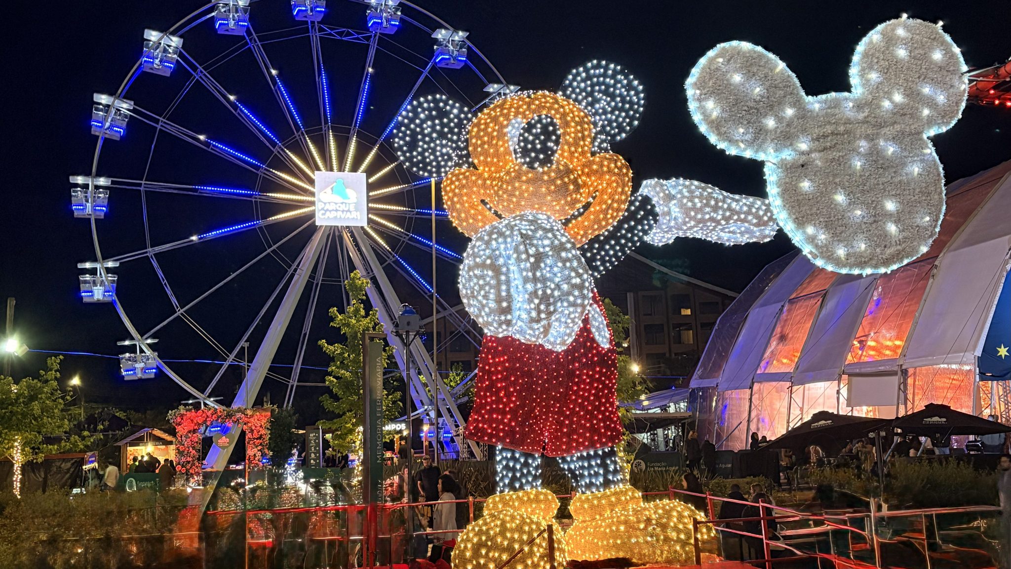Campos do Jordão recebe maior Mickey iluminado da América Latina