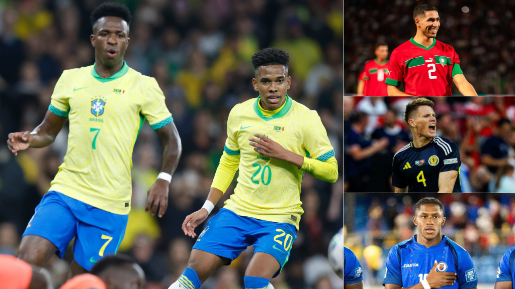 Brasil encara Marrocos, Escócia e Haiti na Copa do Mundo