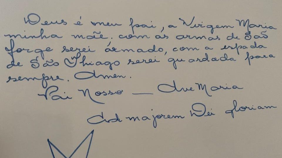 O bilhete de Dona Nívia