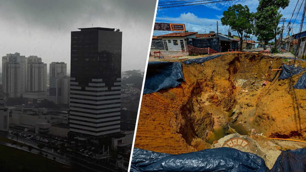 Forte chuva nesta segunda acende alerta após sequência de erosões em SJC