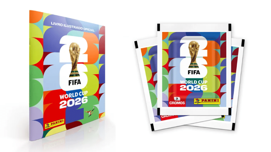 Mais de R$ 1 mil para completar: álbum de figurinhas da Copa 2026 chega com pacotes a R$ 7