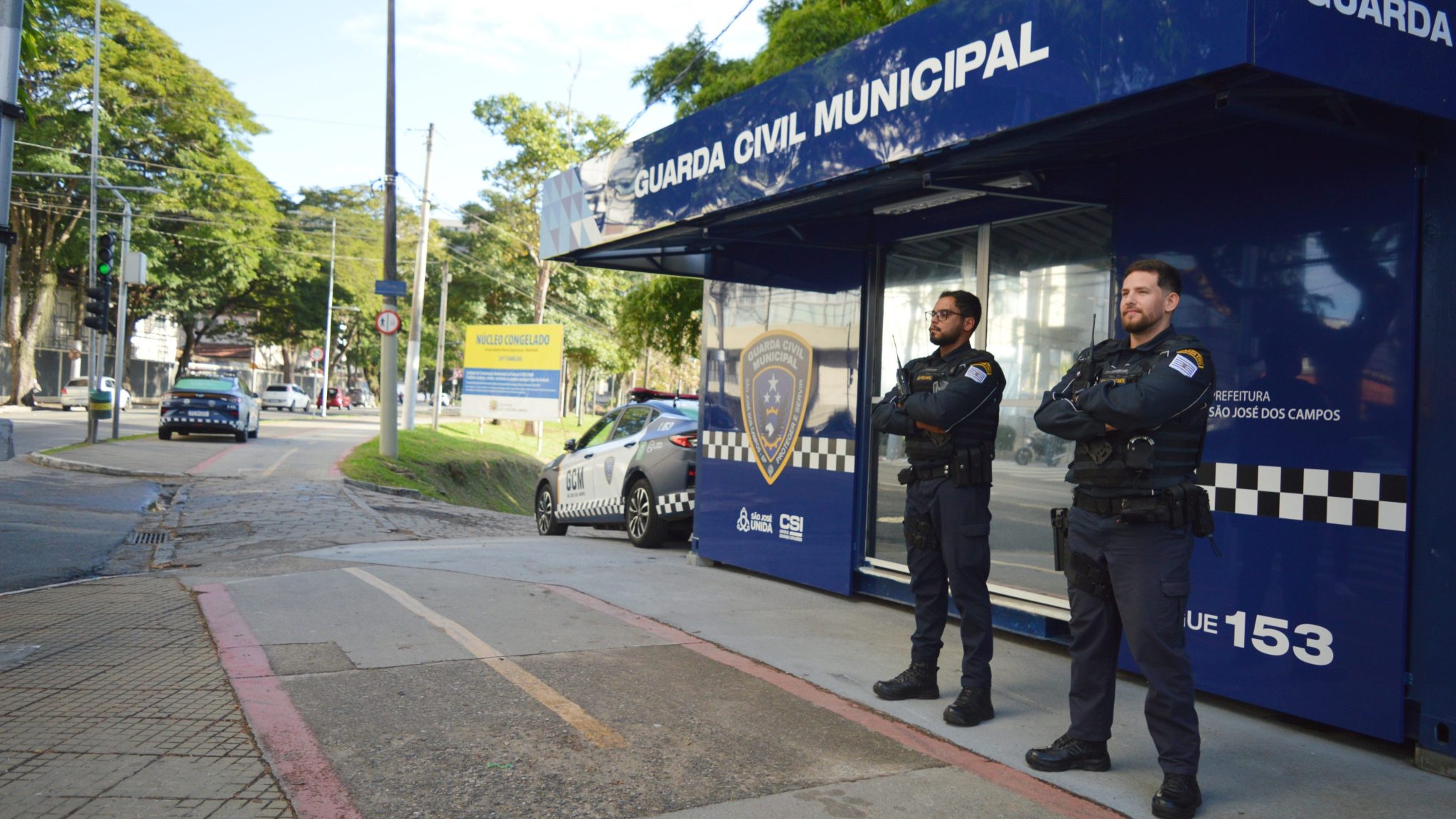 GCM ganha nova base na entrada do Banhado para reforçar segurança em São José