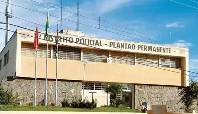 Fachada do 1º Distrito Policial de Jacareí