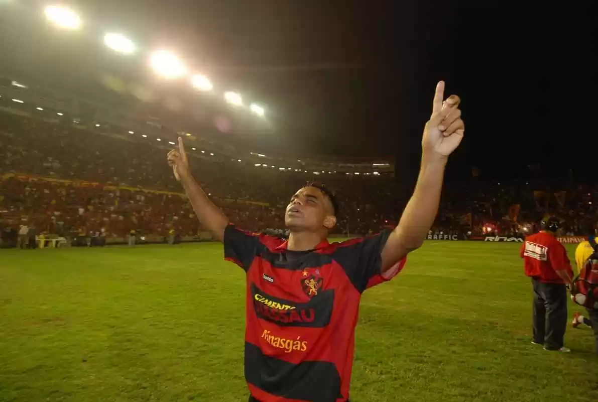 Carlinhos Bala na conquista da Copa do Brasil do Sport em 2008