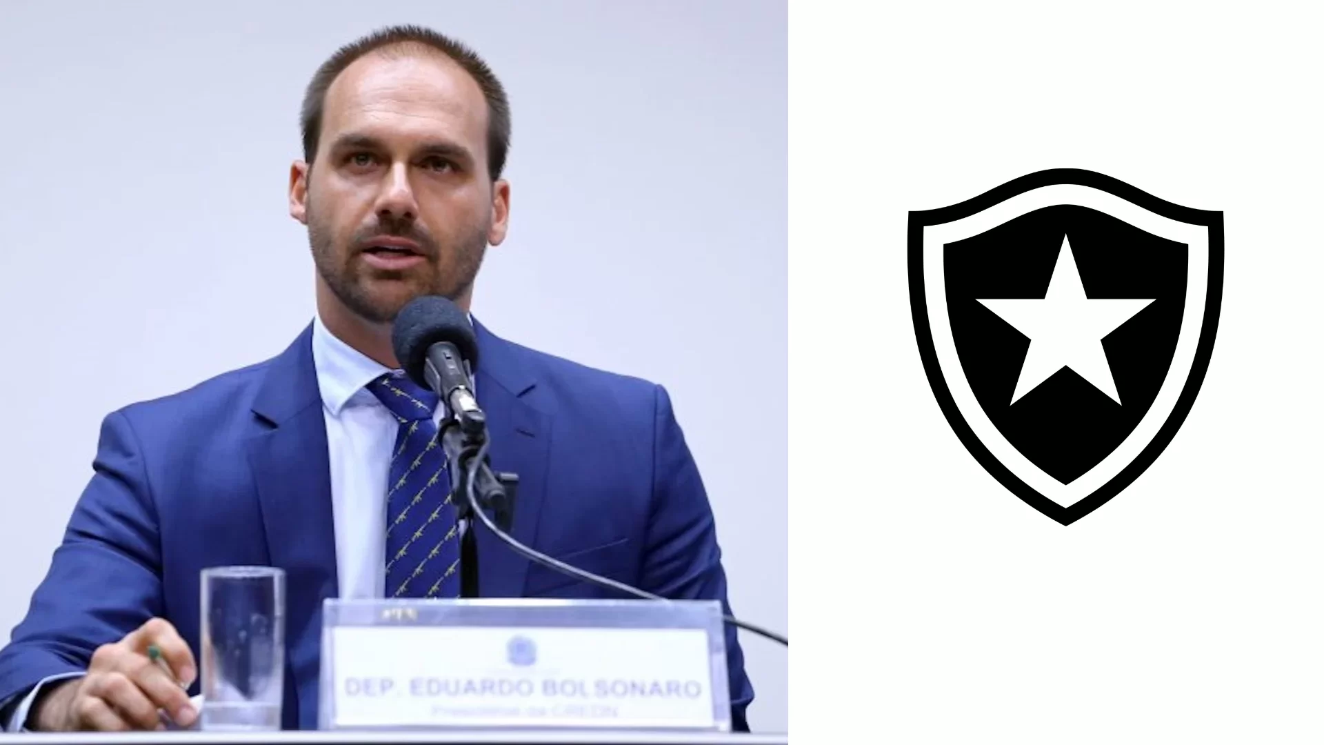 Eduardo Bolsonaro torce para o Botafogo