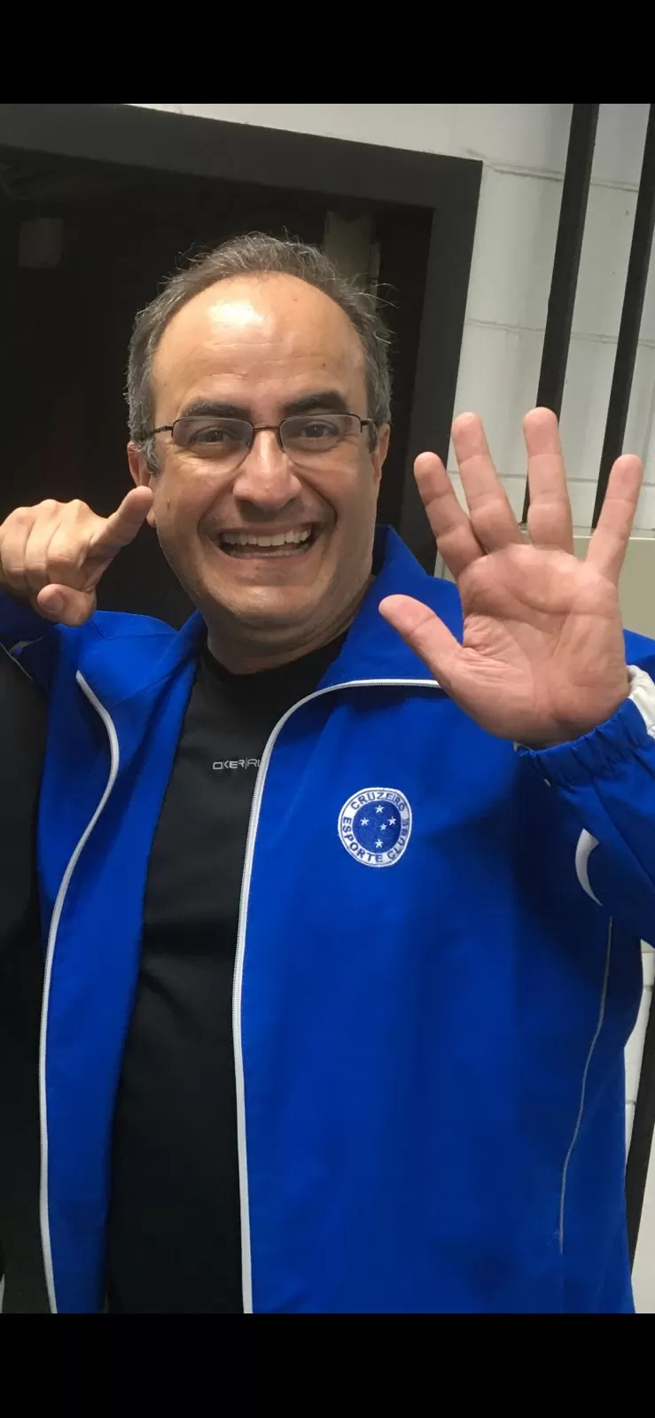 Carlos Abranches torce para o Cruzeiro