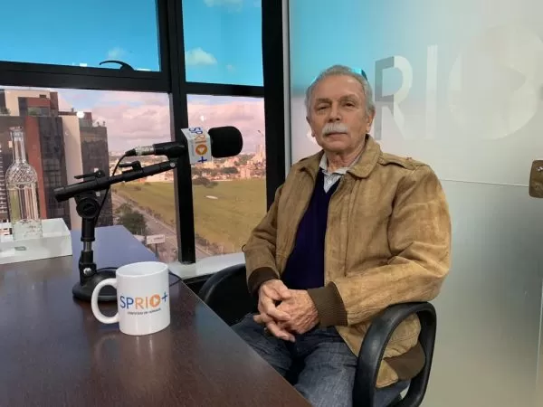 Ricardo Galvão, atual presidente do CNPq, nos estúdios da SP RIO+