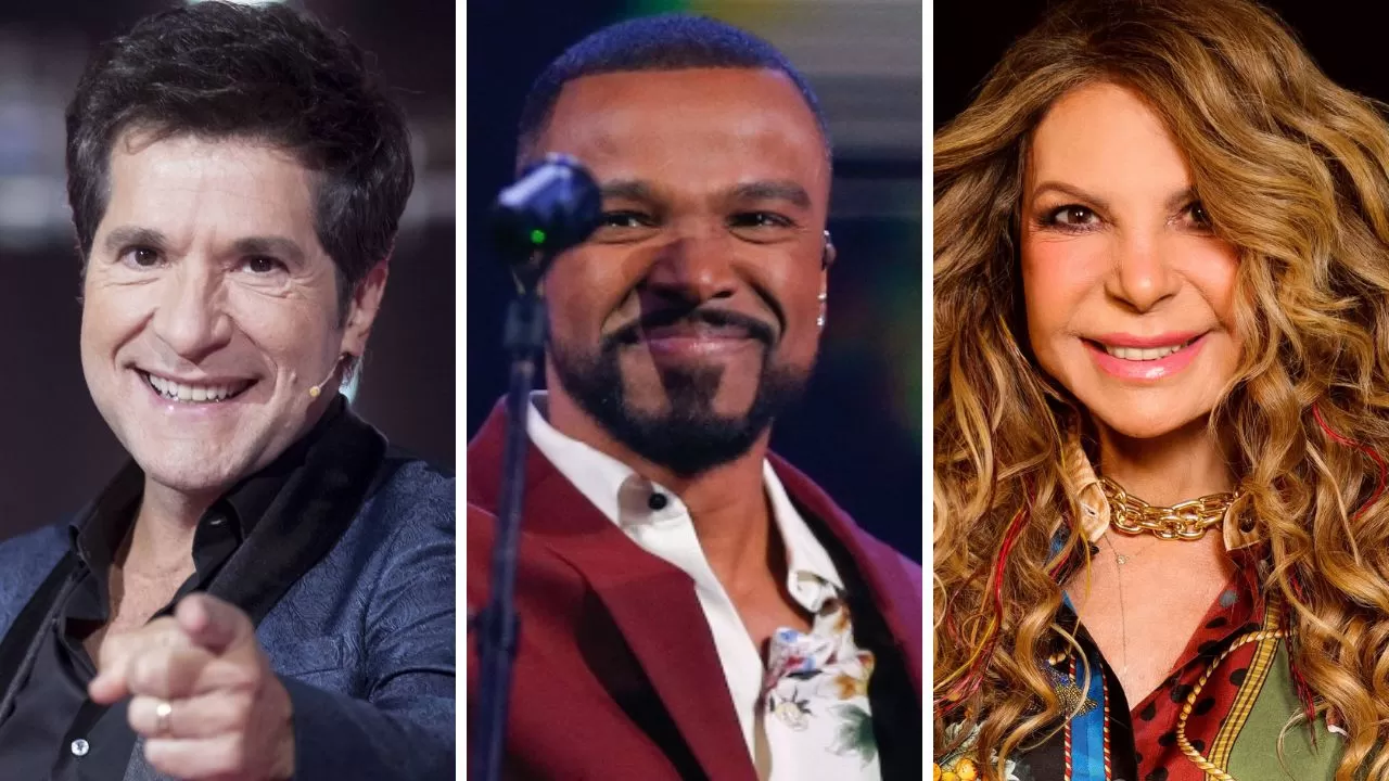 Daniel, Alexandre Pires e Elba Ramalho, em sequência, artistas que irão participar do Festival da Padroeira 2022.