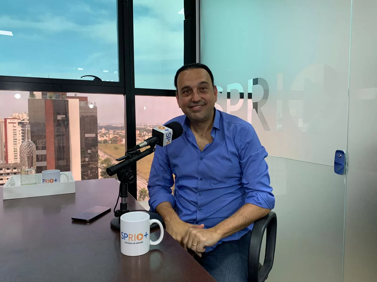 Felicio Ramuth nos estúdios da SP RIO+.
