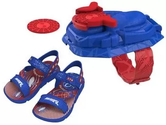 Papete masculina Grendene, na cor azul, com detalhes em vermelho, é uma das opções de presentes da Humanitarian Calçados.