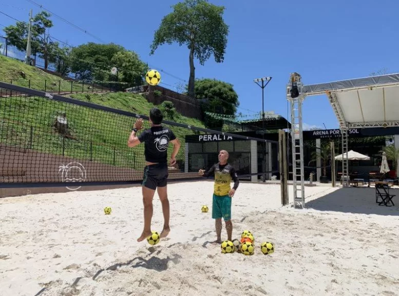 Parte interna da Arena Pôr do Sol, em São José dos Campos; local receberá a TAFC, evento de futevôlei.