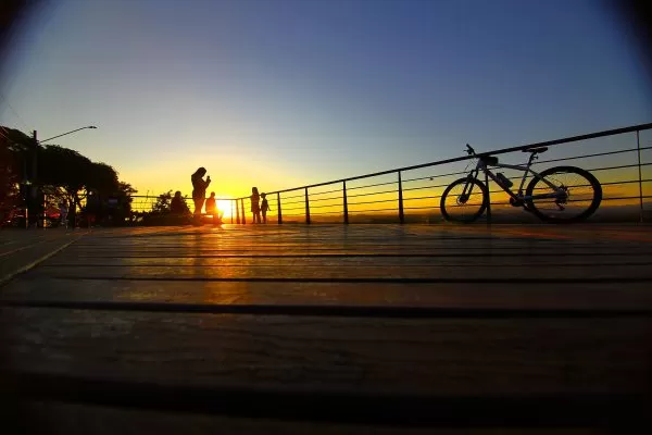 Por do Sol no Deck da Avenida Anchieta