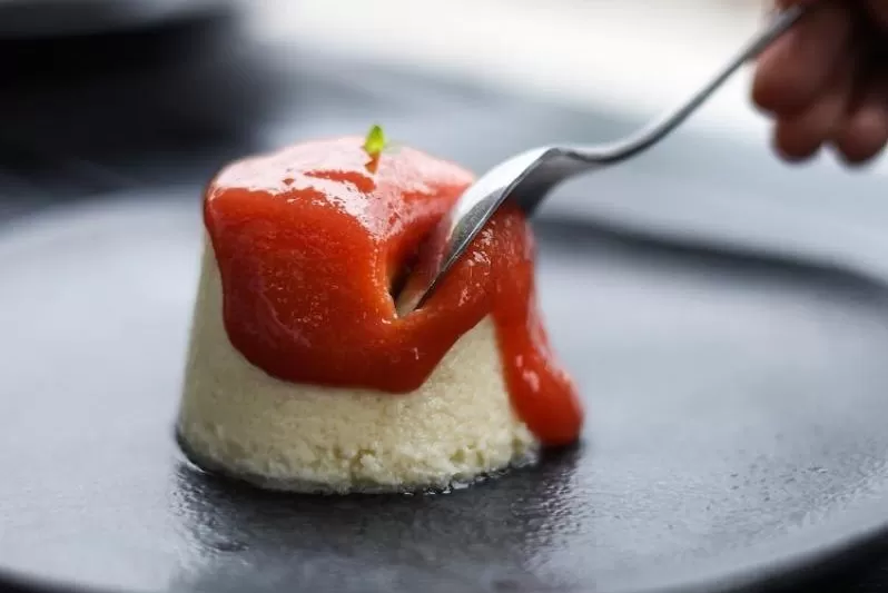 Pudim Formaggio do Spaccio Rar em São José; estabelecimento faz parte do Restaurant Week