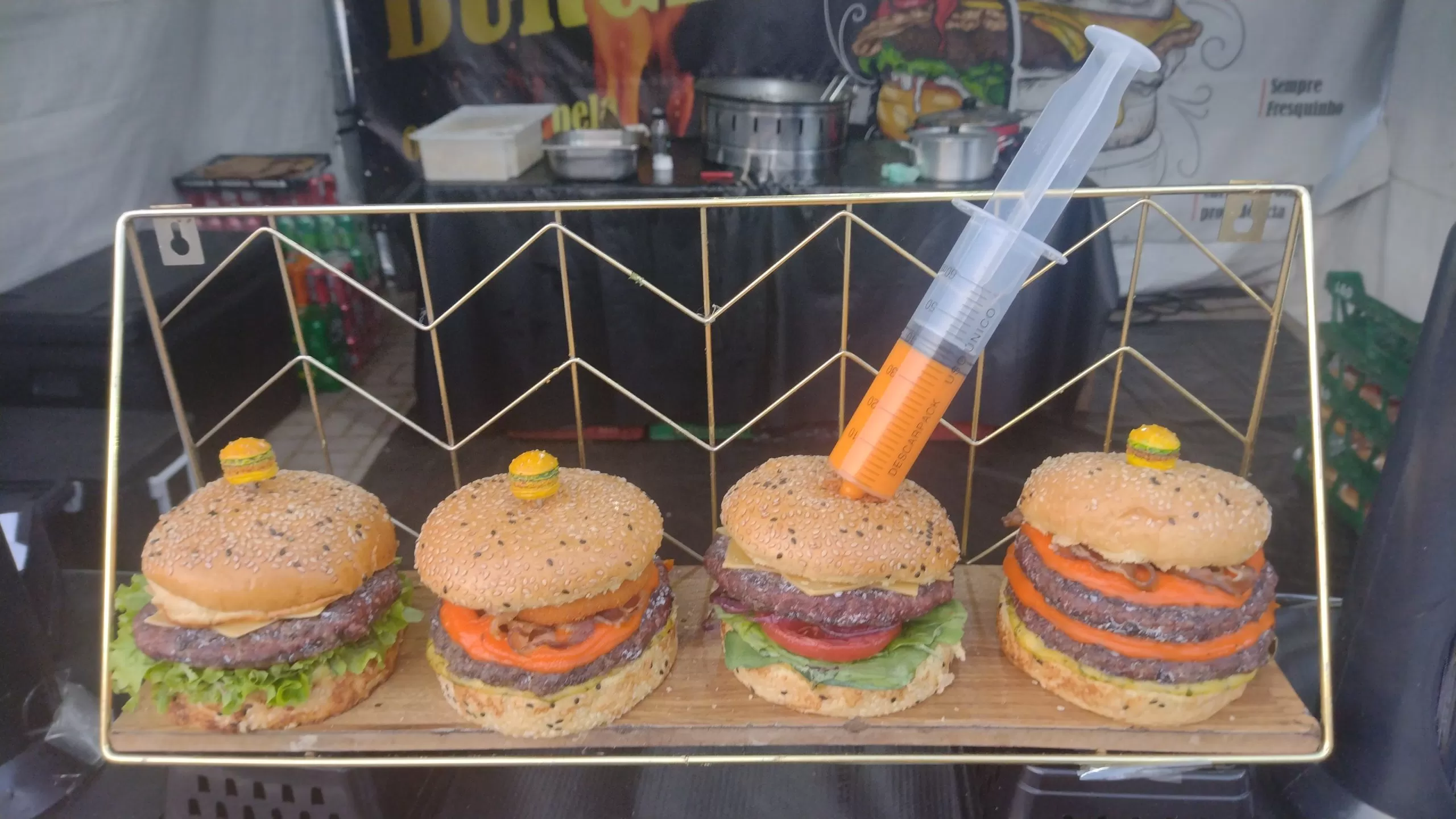 Burgers do festival de batalha de assadores em Jacareí