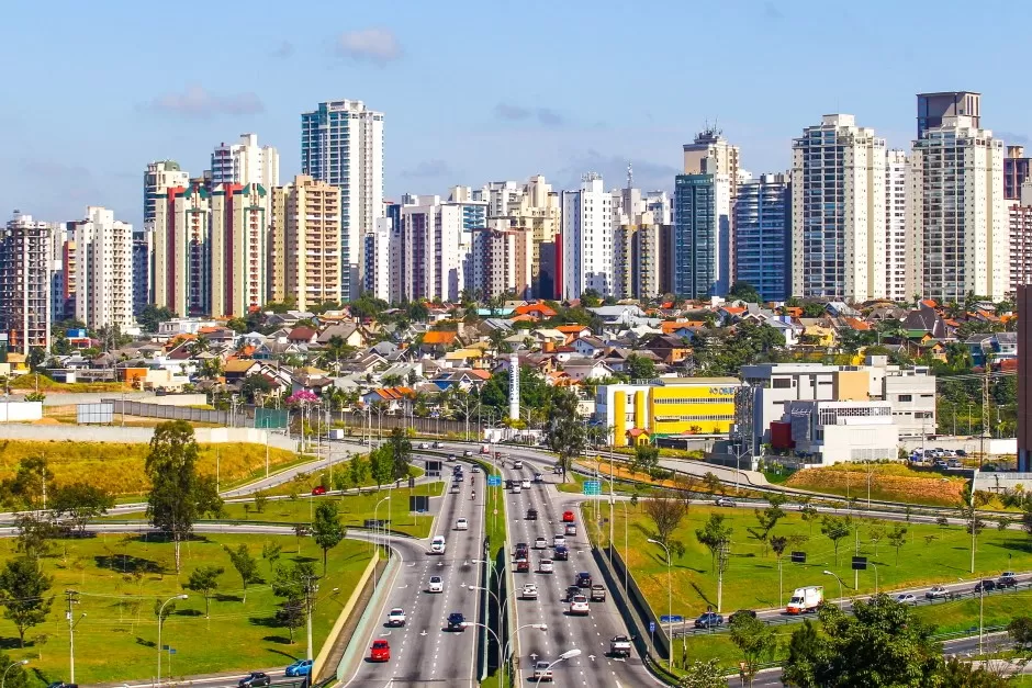 Vista aérea da cidade de São José dos Campos, um bom local para morar