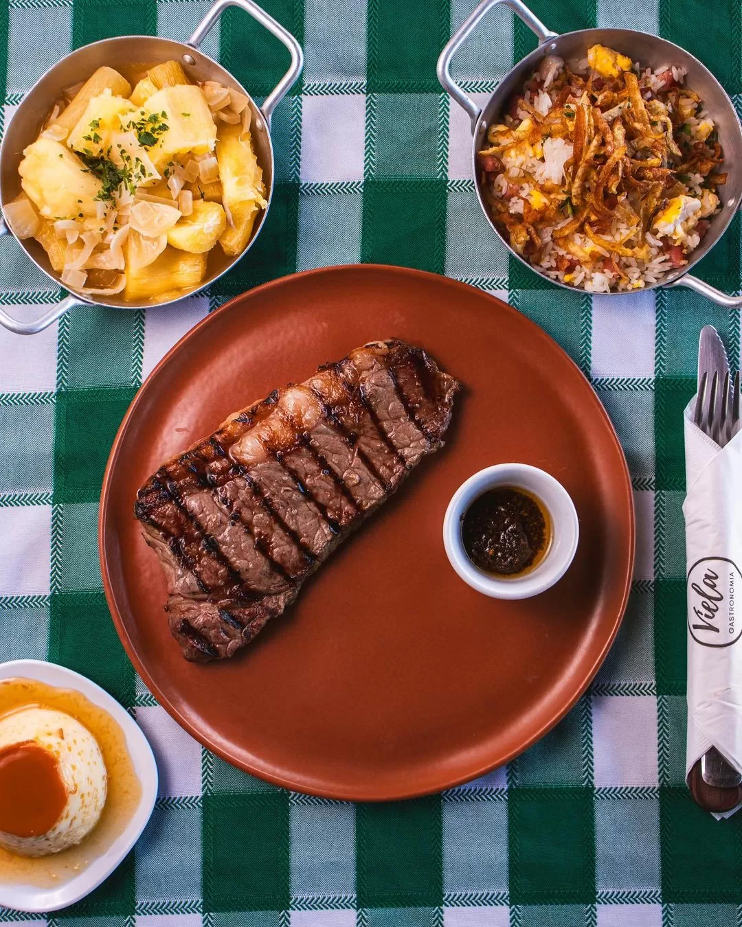 Prato do menu executivo da churrascaria Parrilla em SJC