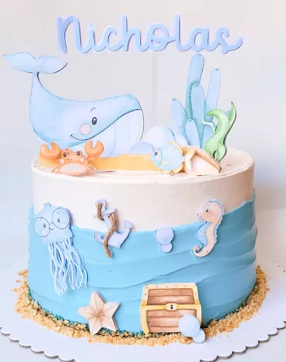 Bolo decorado da Tutti Doces e Confeitaria de SJC