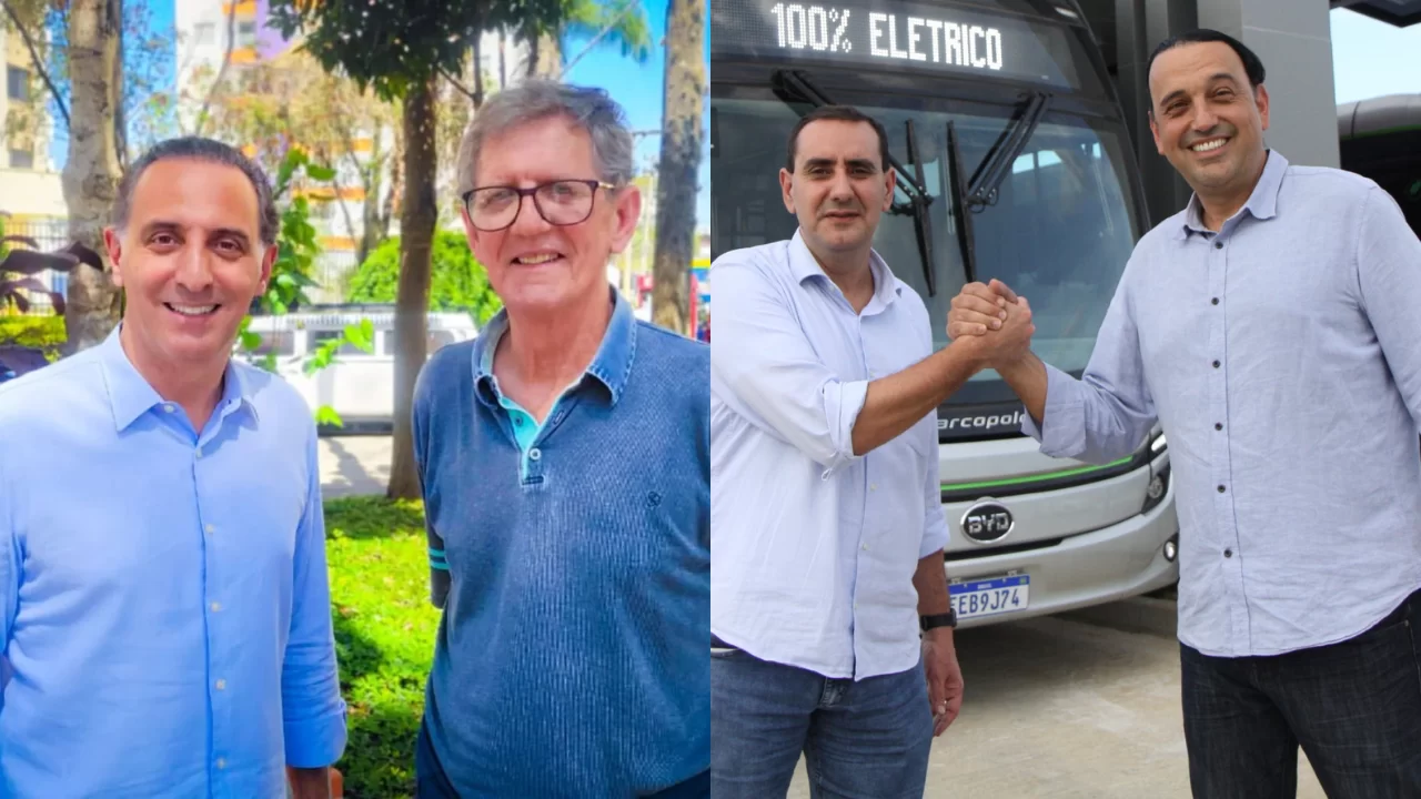 Eduardo Cury e Emanuel Fernandes de um lado, Anderson Farias e Felicio Ramuth do outro