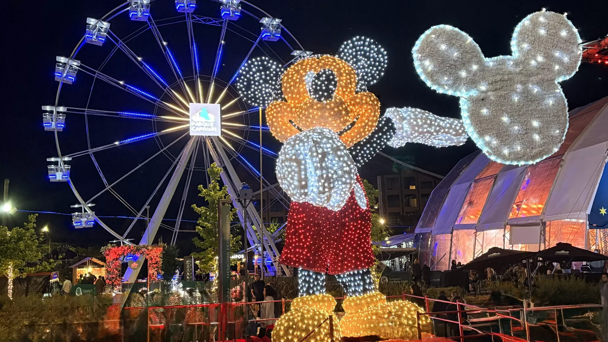 Campos do Jordão recebe maior Mickey iluminado da América Latina